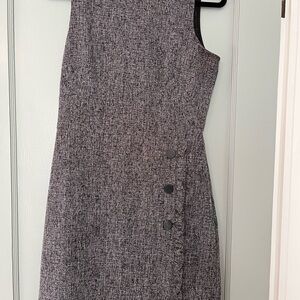 Elegant Gray Sleeveless Dress